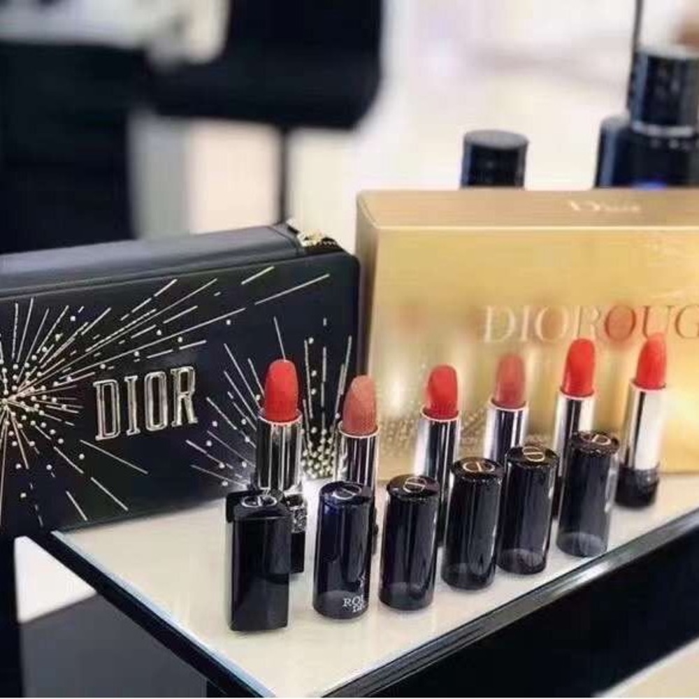 Dior Rouge Dior Limited Edition Refillable Jewel Edition Lipstick Gift Set